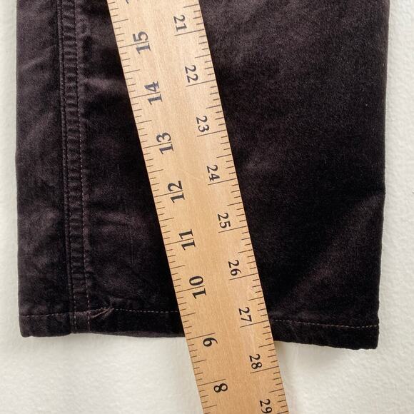 NWT Citizens of Humanity Jolene Velvet Pants Size 31 Pony Brown High Rise Slim - Picture 16 of 16